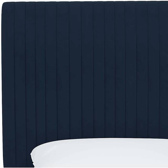 Norlana Dark Blue California King Bed - Thumbnail - Image 4