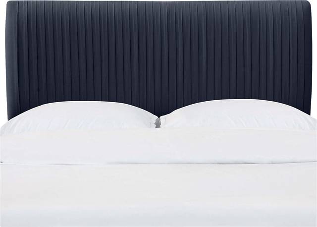 Norlana Dark Blue California King Headboard - Thumbnail - Image 1
