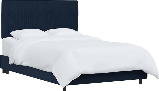 Norlana Dark Blue King Bed - Thumbnail - Image 1