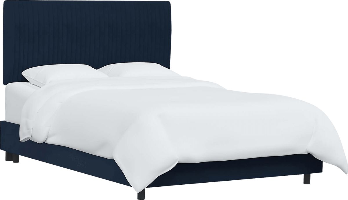 Norlana Dark Blue Polyester Fabric Queen Bed | Rooms to Go