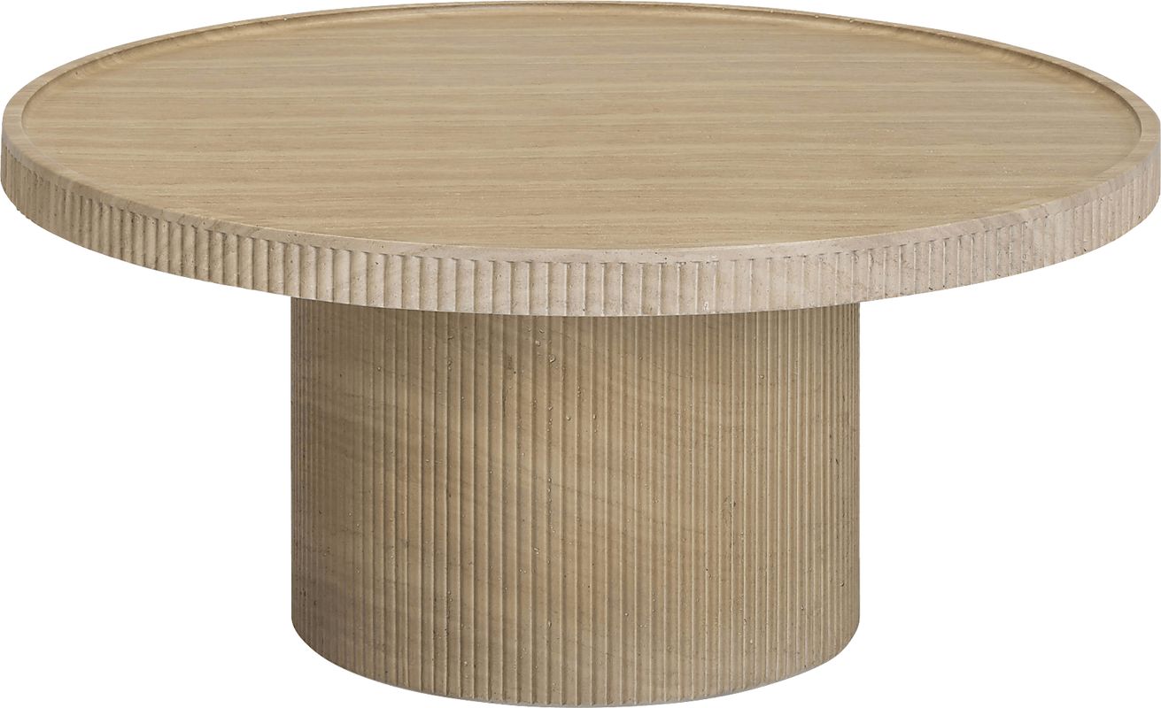 Norma Natural Round Cocktail Table