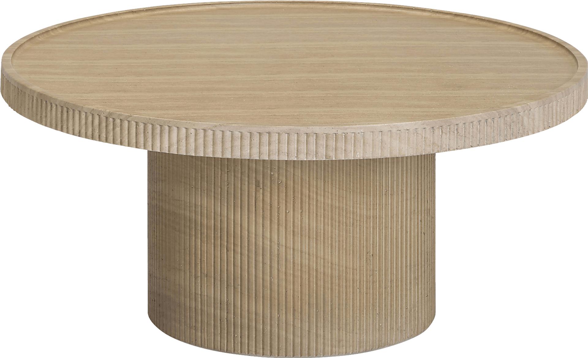 Norma Natural Round Cocktail Table