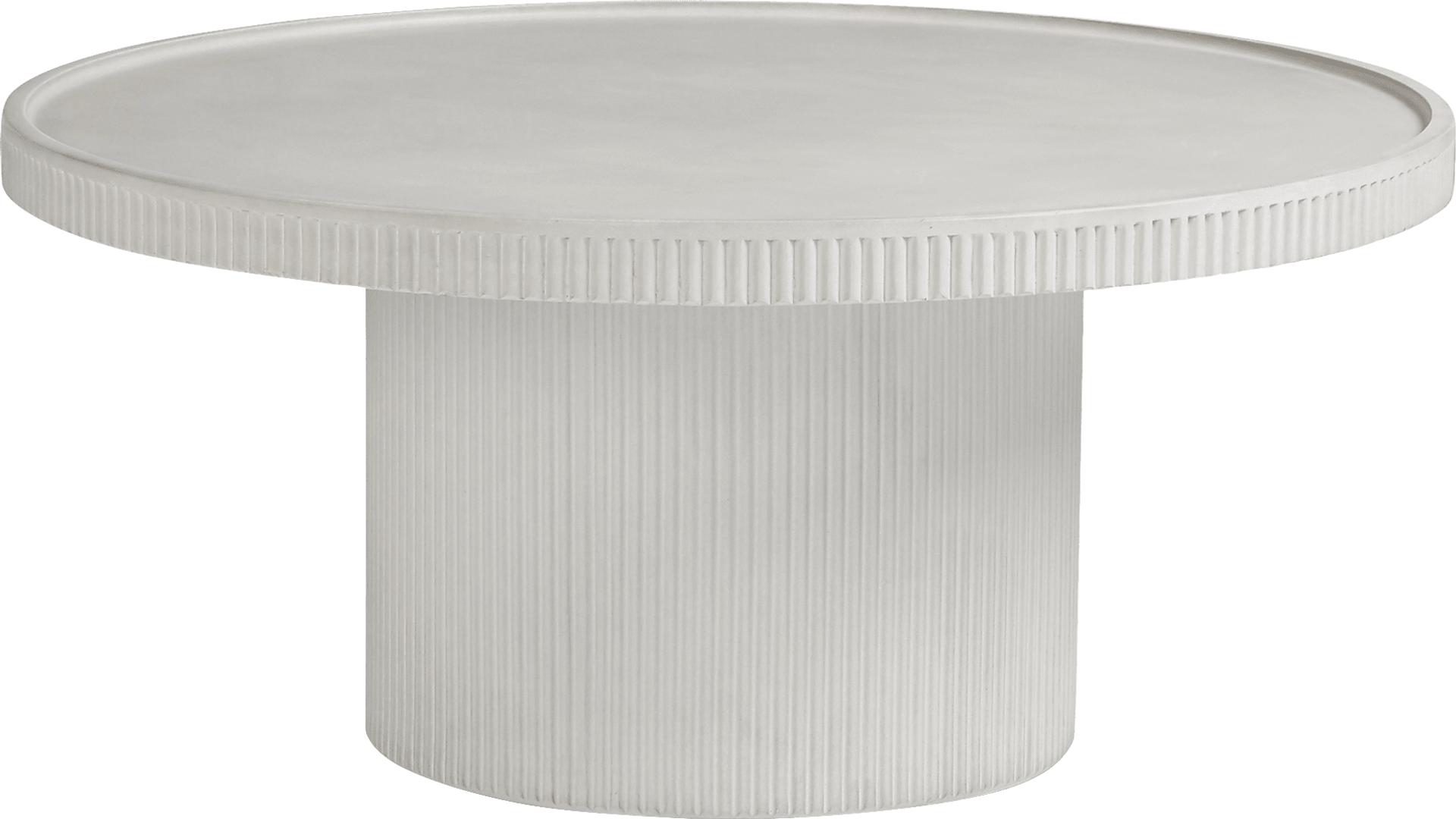 Norma White Round Cocktail Table