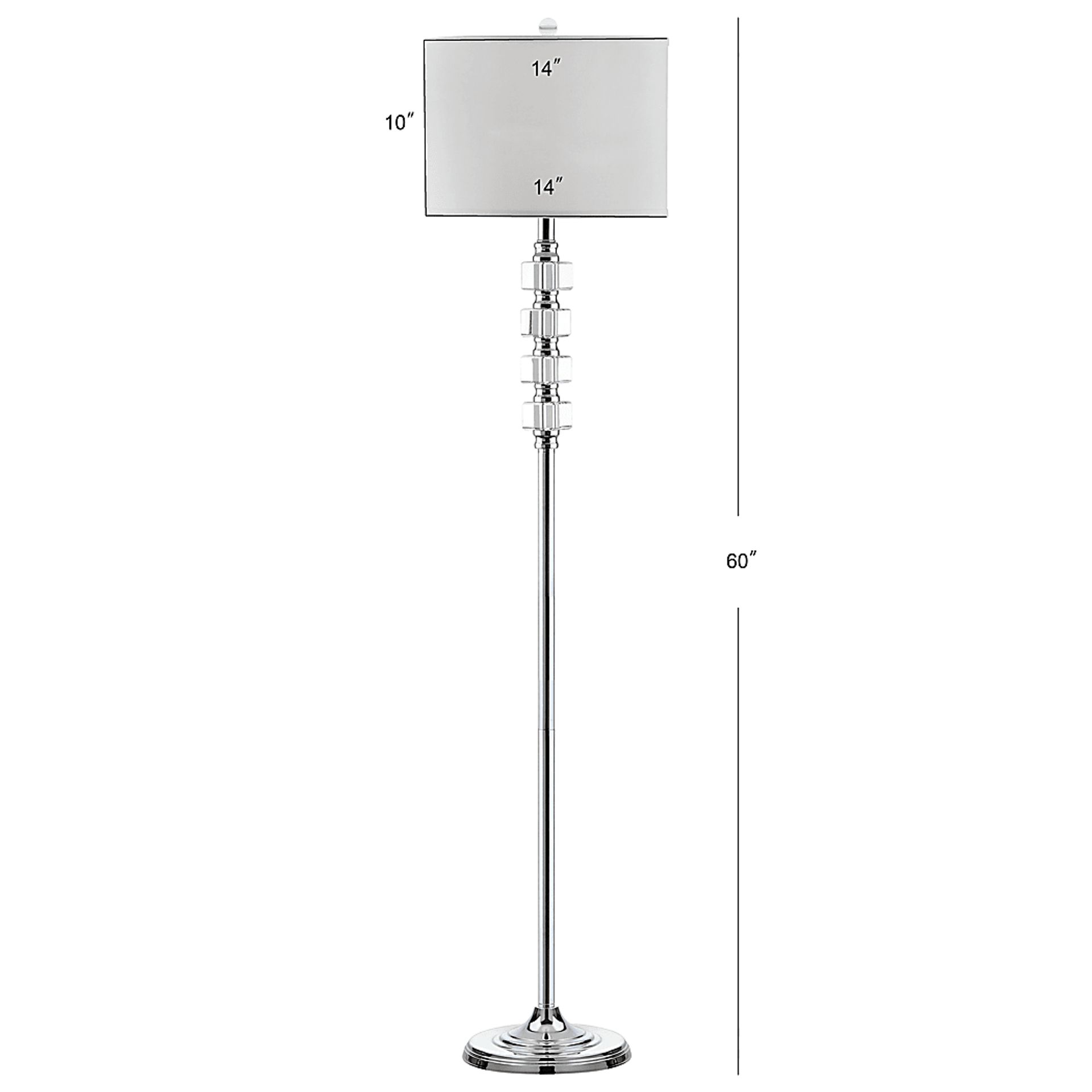 Normile Club Silver Floor Lamp - Image 2