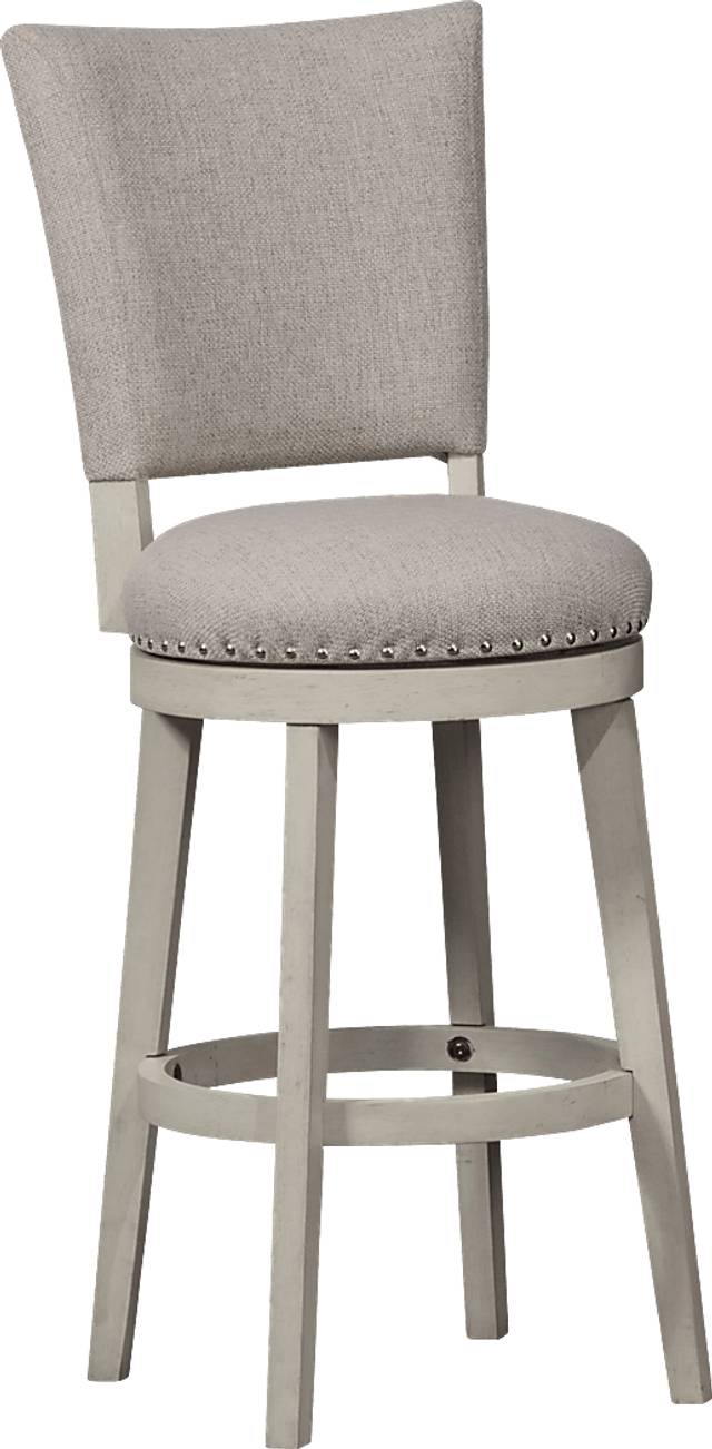 Norrie Beige Swivel Counter Height Stool - Thumbnail - Image 1