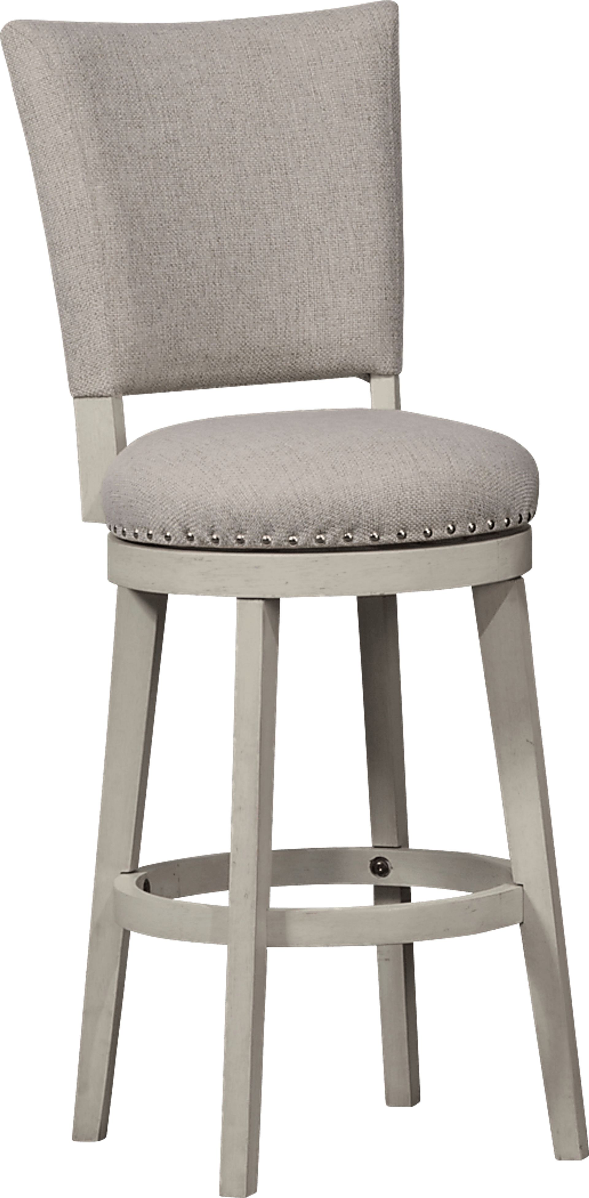 Norrie Beige Swivel Counter Height Stool - Image 1