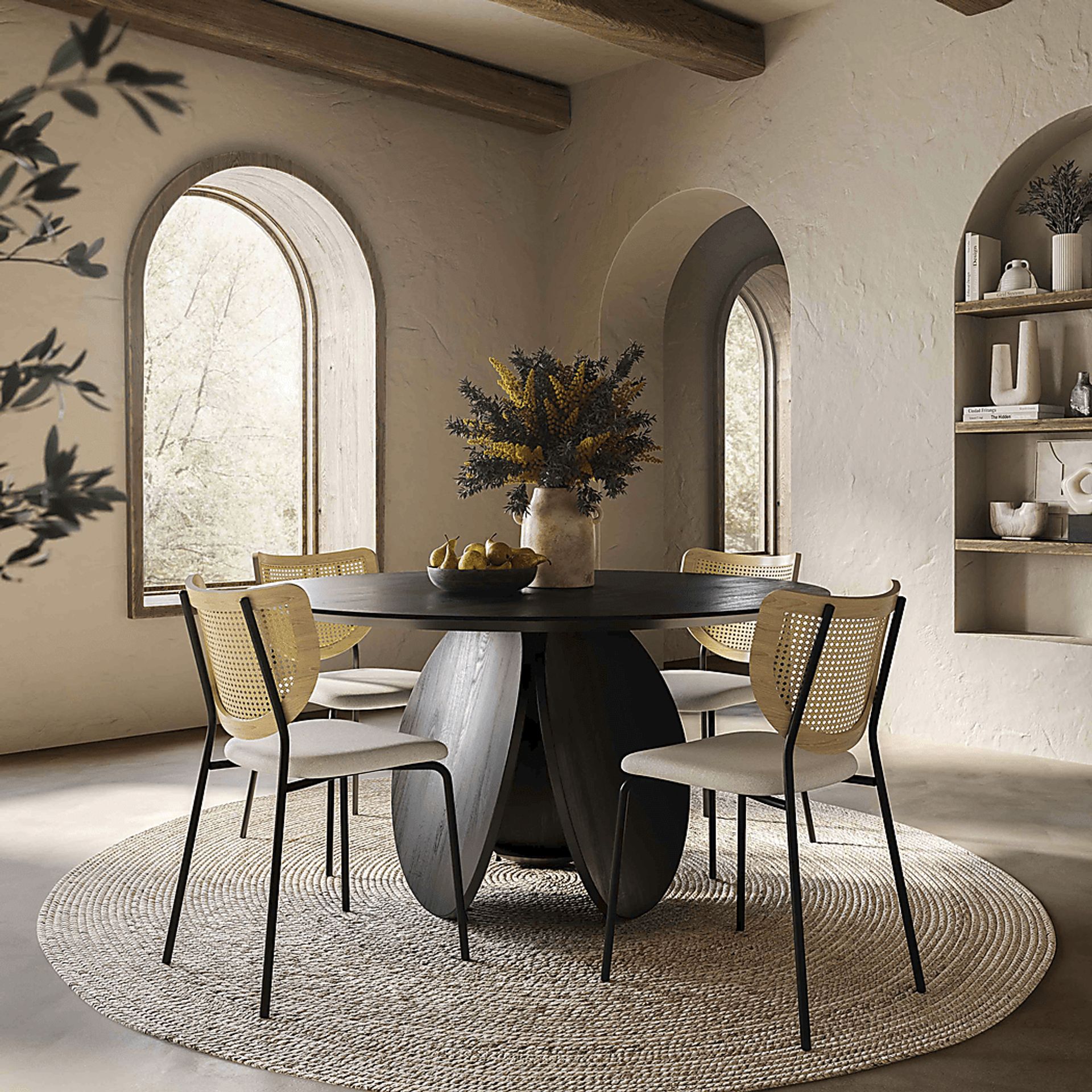 Norrock Black Dining Table - Image 3