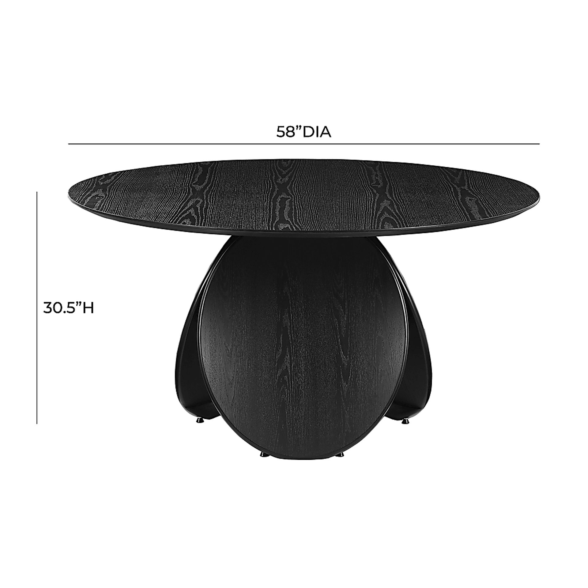 Norrock Black Dining Table - Image 8