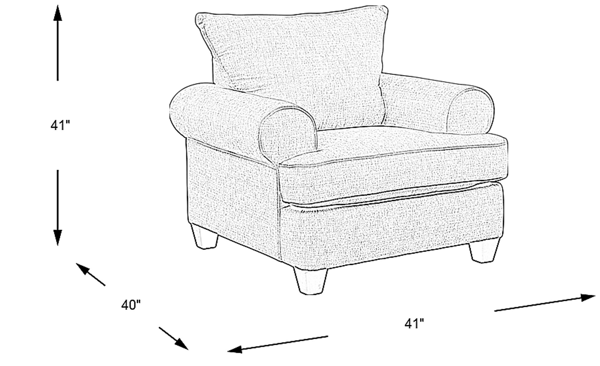 Dimension Image. Please refer to the Dimension Tab on this page for dimension details.