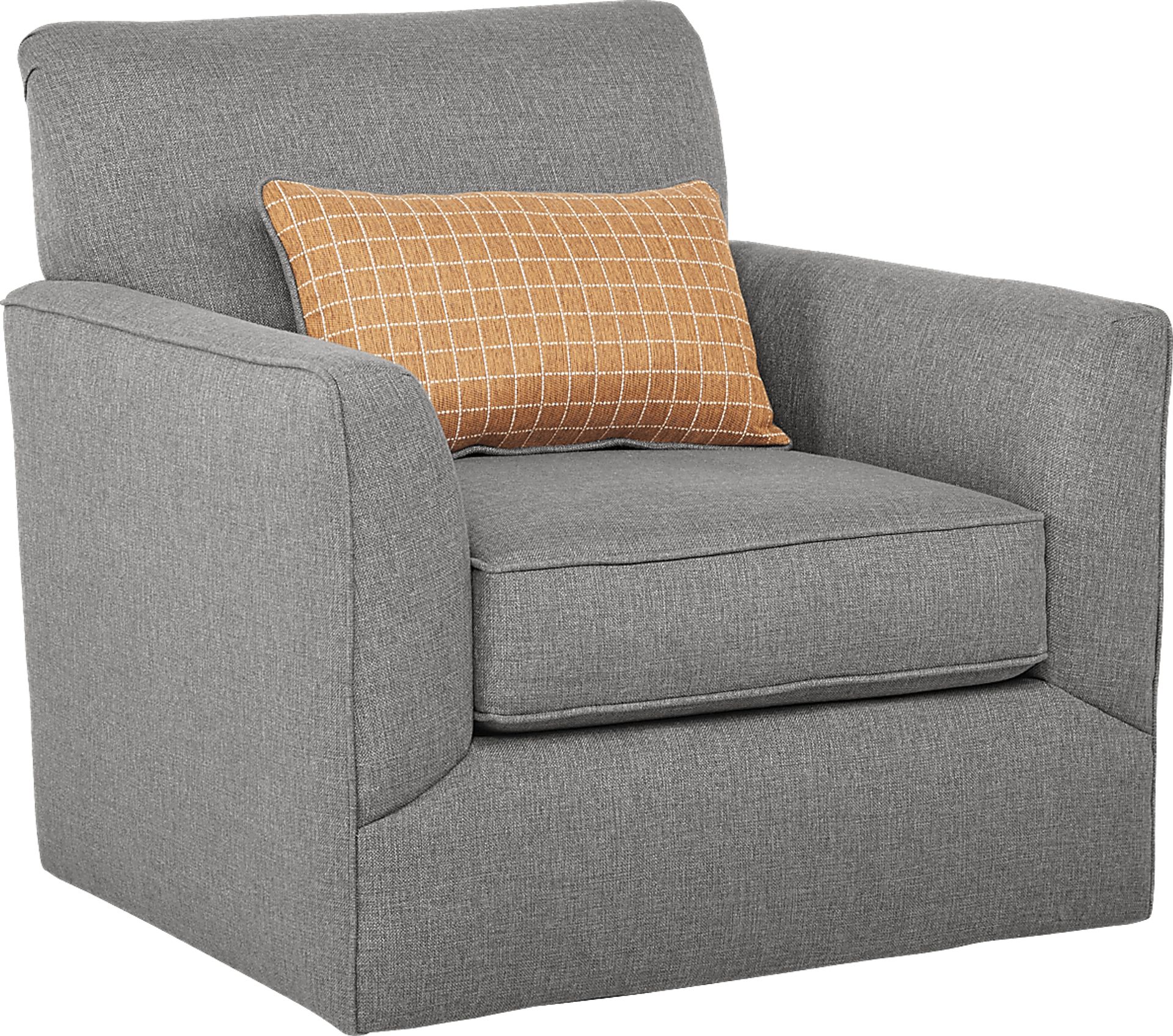 North Cape Gray Swivel Chair - Image 1