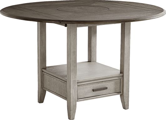 North Fork Gray Counter Height Drop Leaf Dining Table