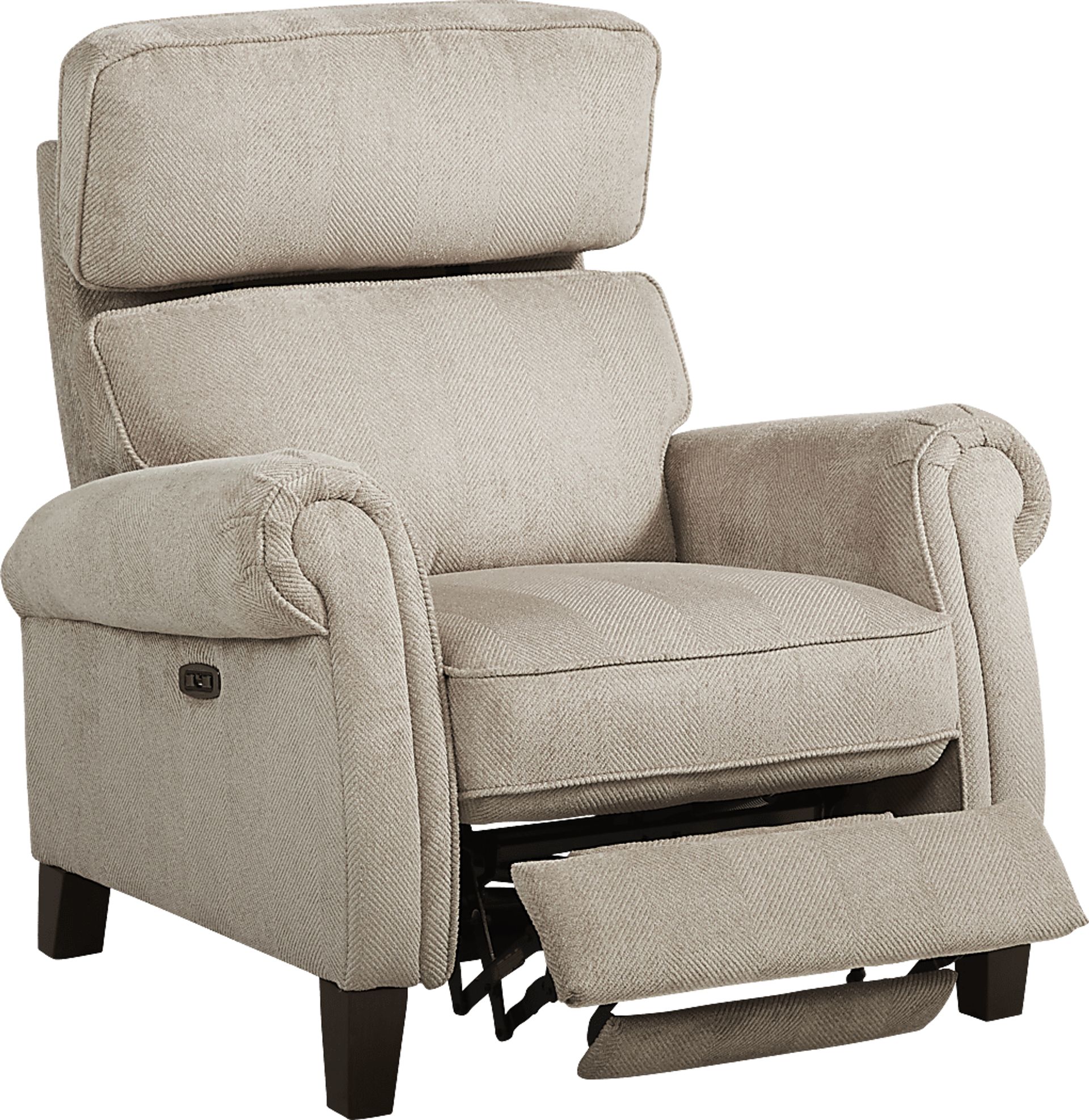 North River Beige 2 Pc Dual Power Reclining Living Room - Image 5