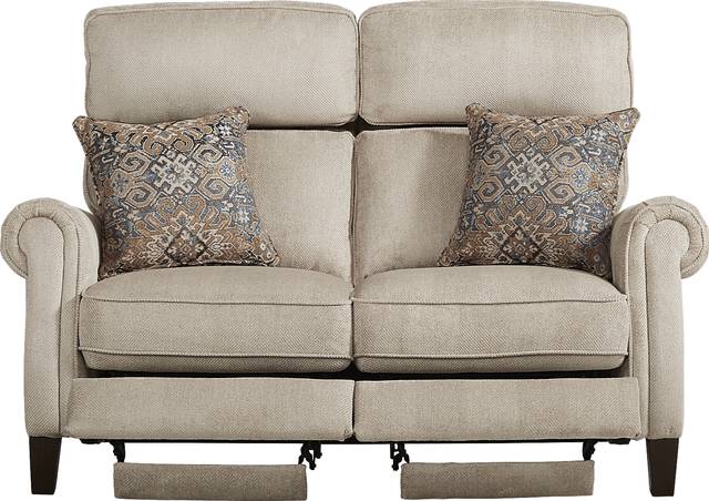 North River Beige 3 Pc Dual Power Reclining Living Room - Thumbnail - Image 5
