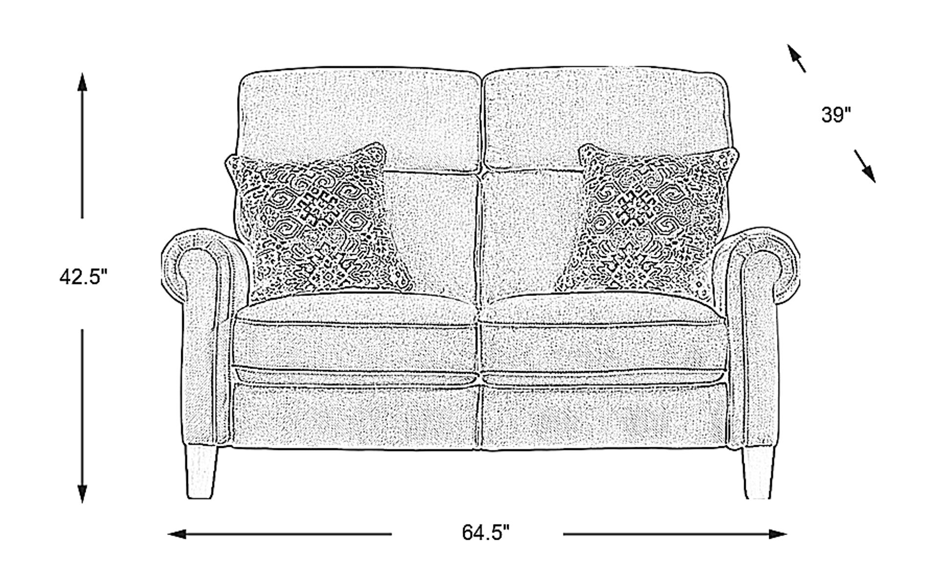 Dimension Image. Please refer to the Dimension Tab on this page for dimension details.