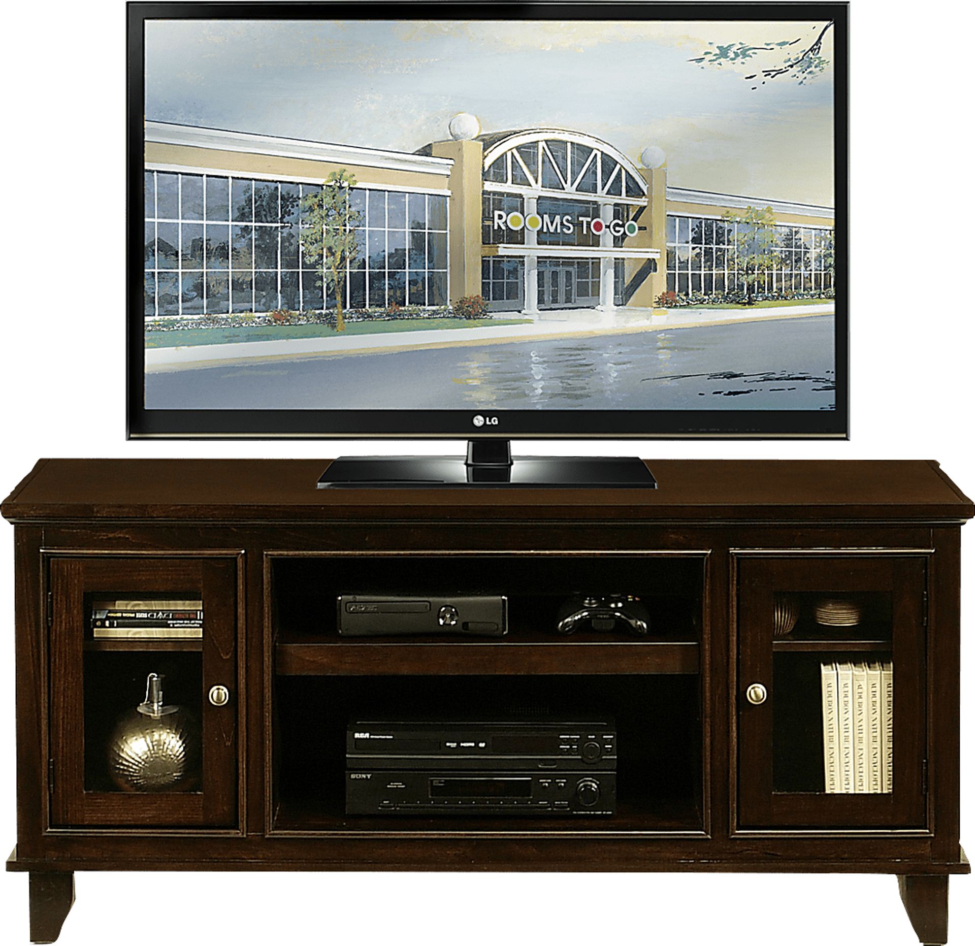 North Terrace 60 in. Cherry Console - Image 1