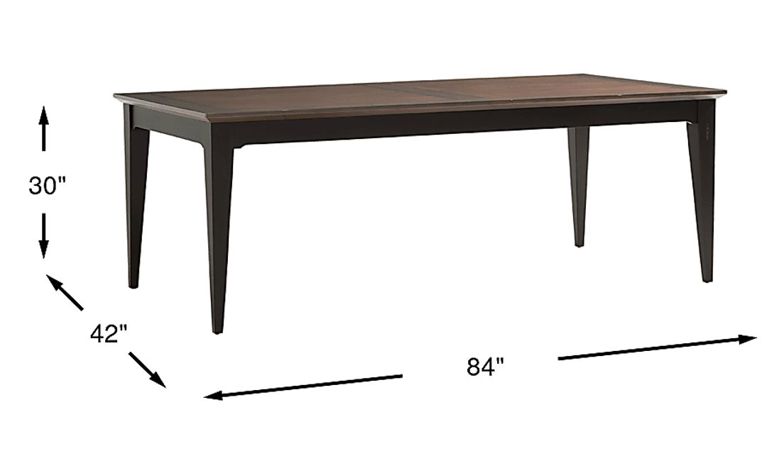 Northbrook Brown Cherry Finish Dining Table