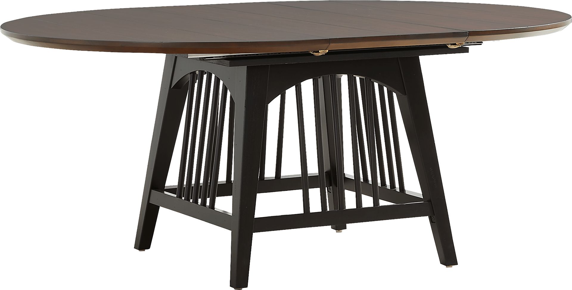 Northbrook Brown Cherry Finish Round Dining Table - Image 3
