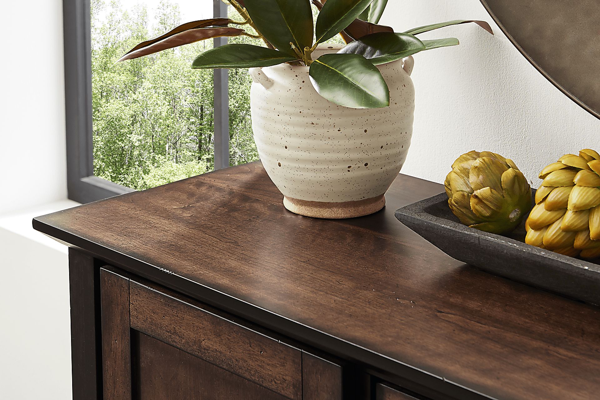 Northbrook Brown Cherry Finish Server - Image 7