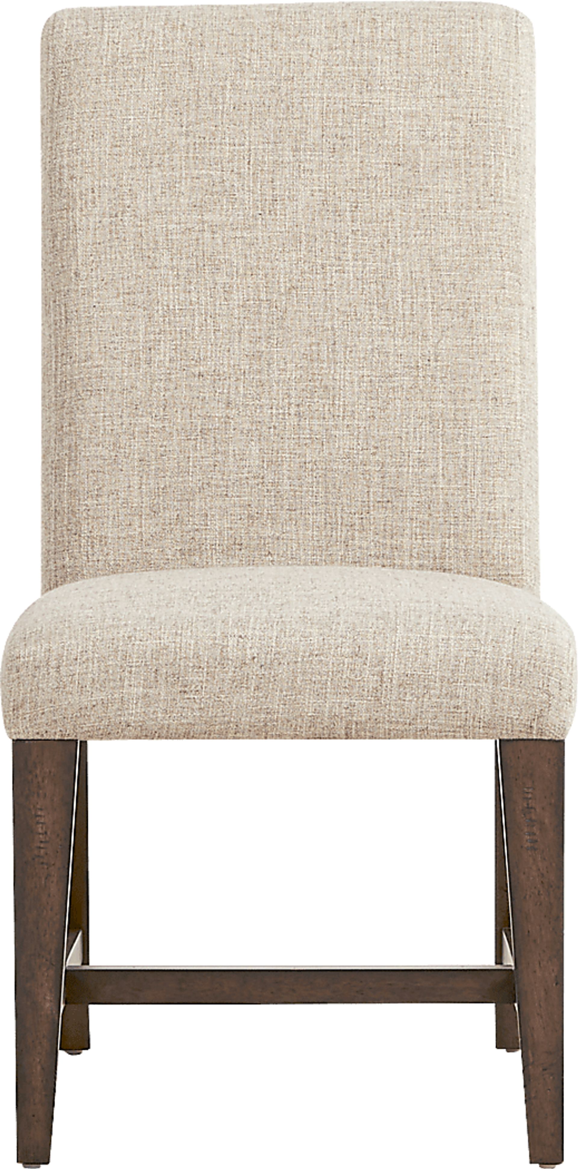 Northbrook Brown Cherry Finish Upholstered Side Chair - Image 3