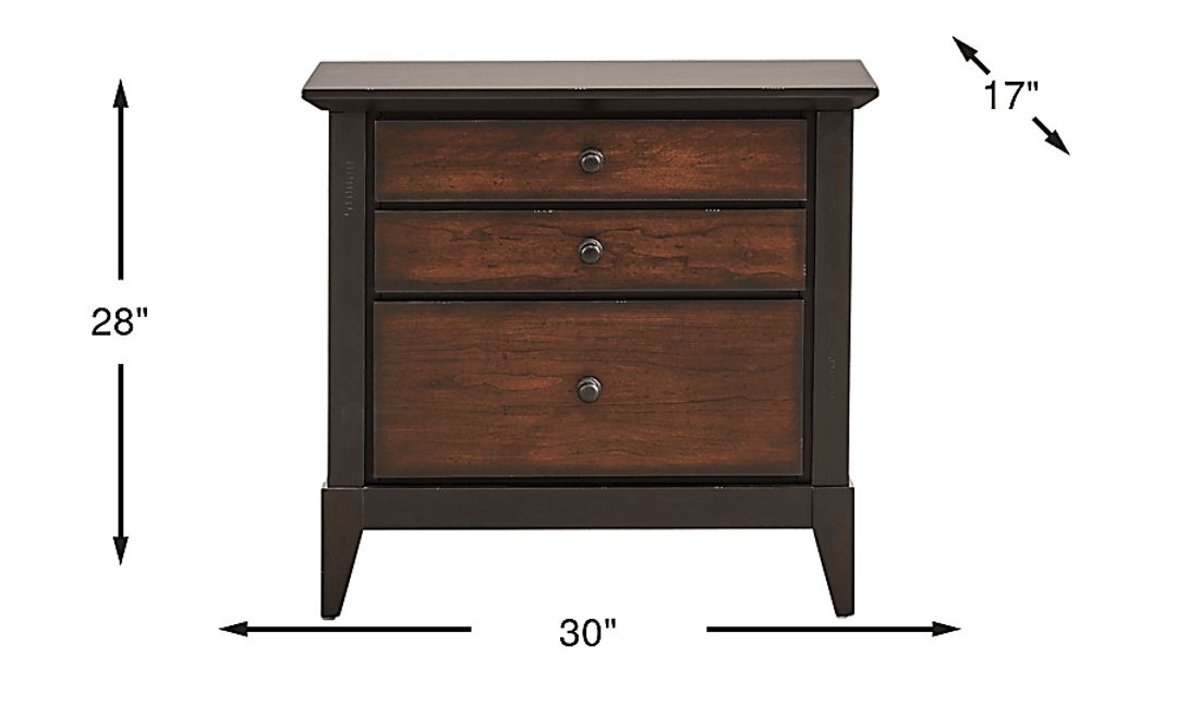 Northbrook Brown Cherry Nightstand