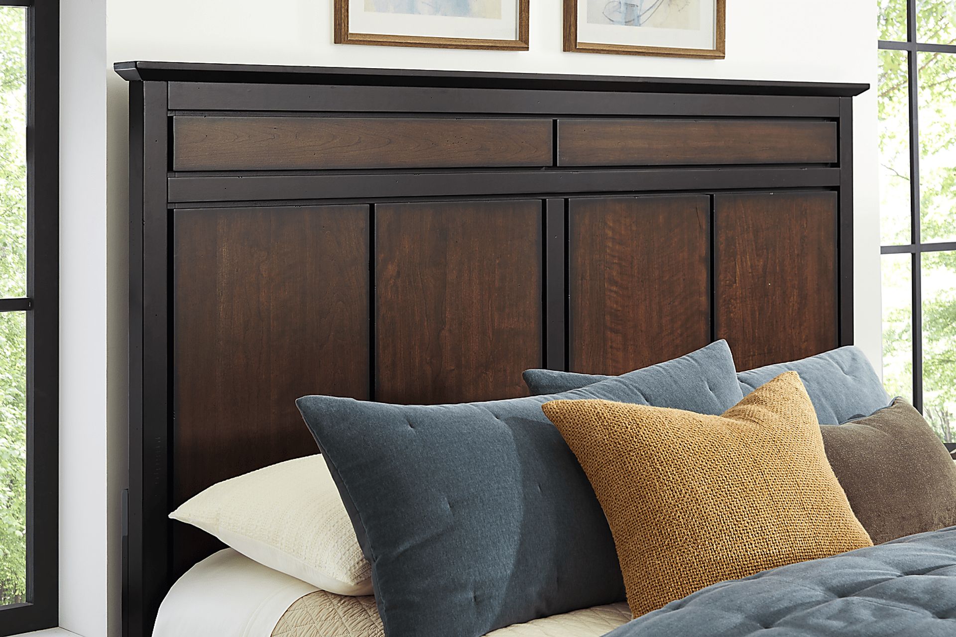 Northbrook Brown Cherry 7 Pc Queen Panel Bedroom - Image 3