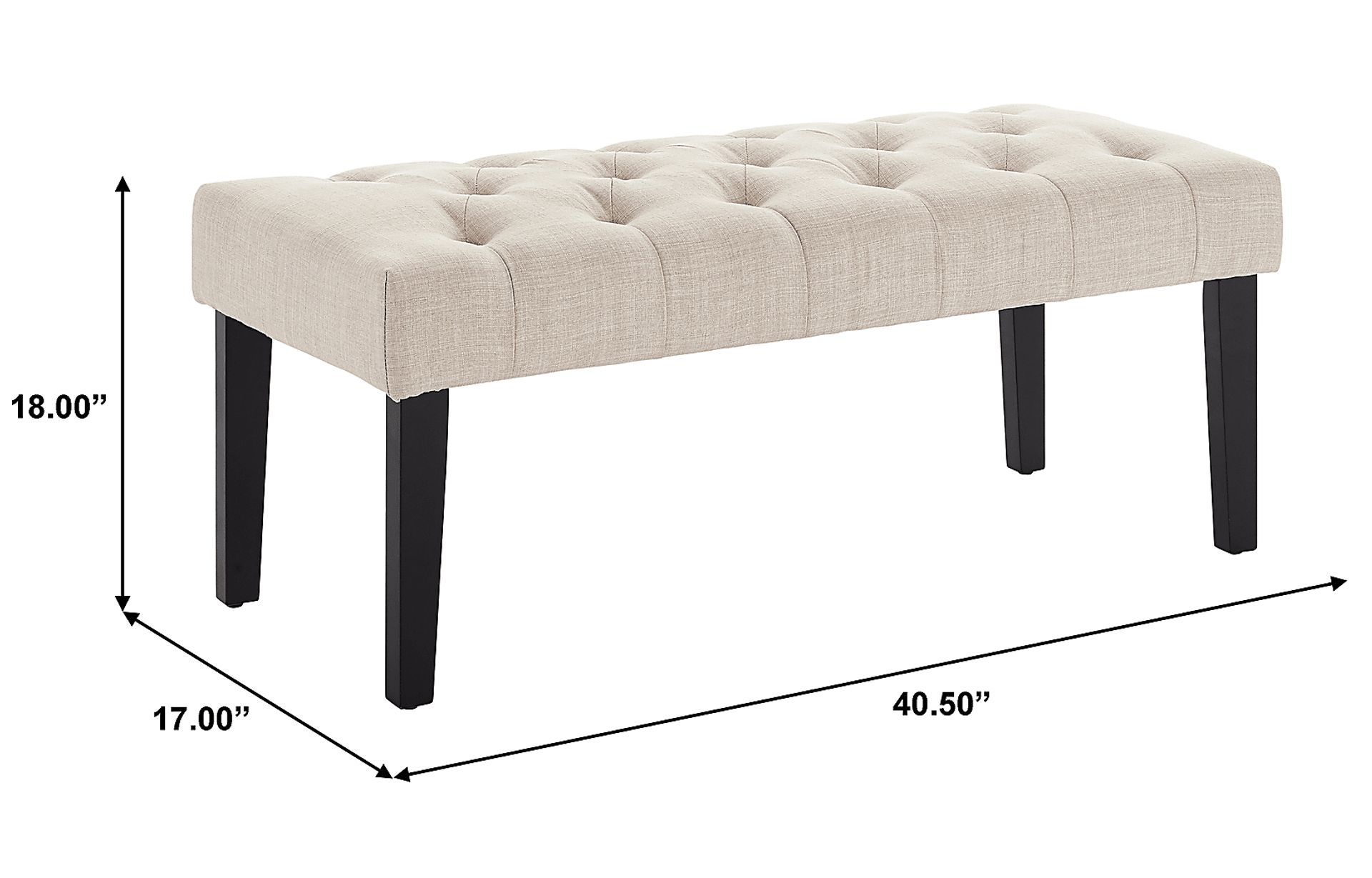 Northdale Beige Queen Upholstered Headboard and Bench - Image 10