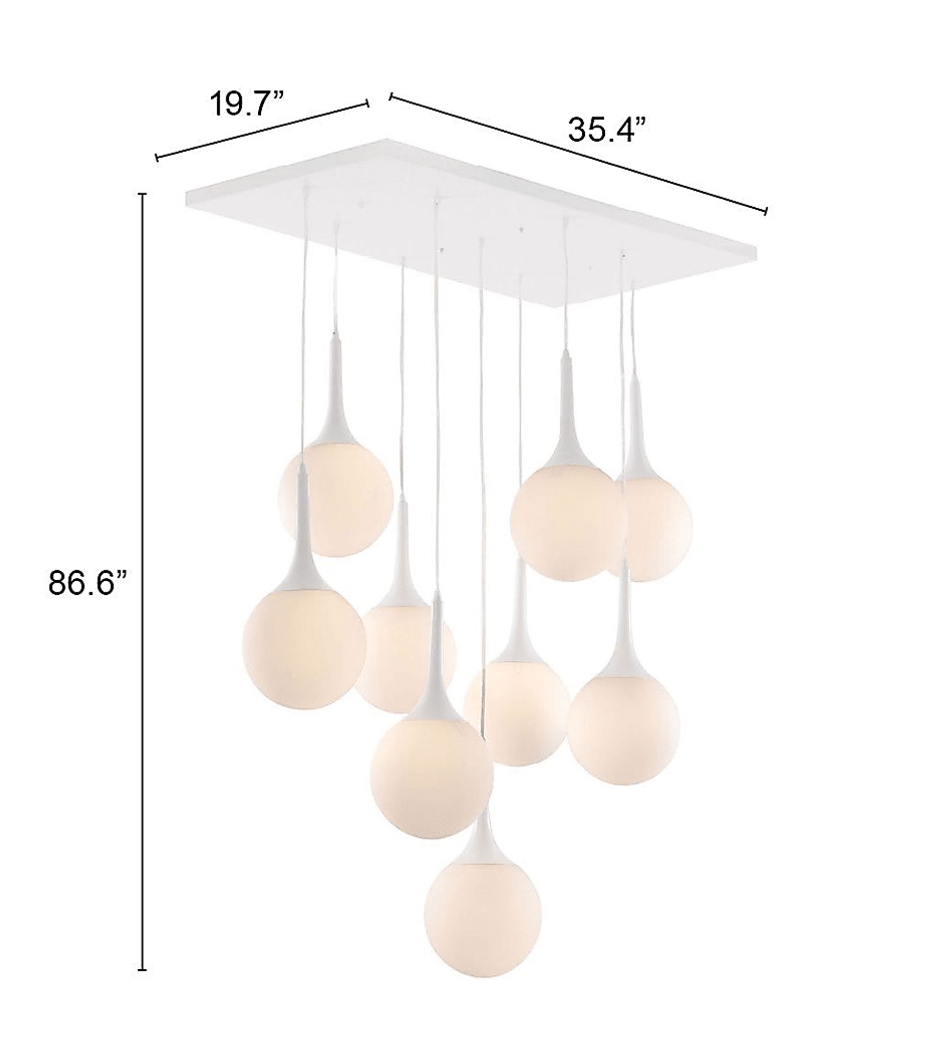 Northshore Point White Chandelier - Image 6