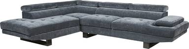 2 pc left arm chaise sectional