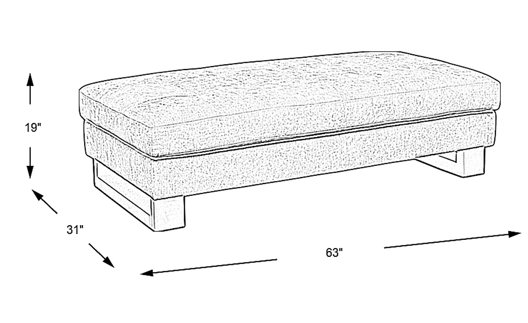 Northside Cocktail Ottoman