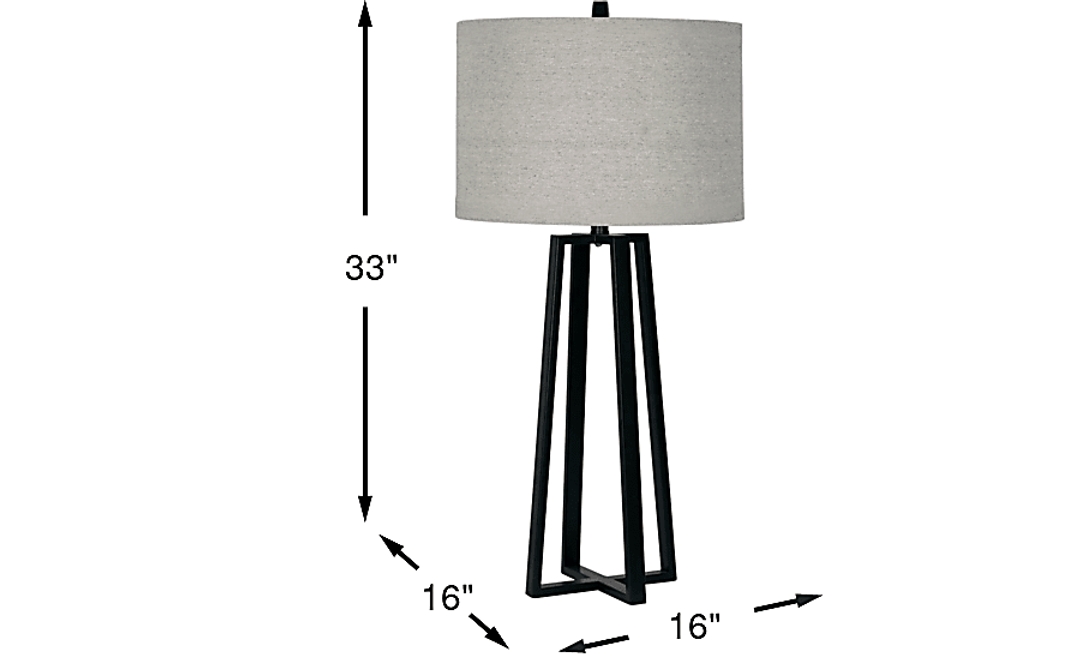 Norway Black Table Lamp