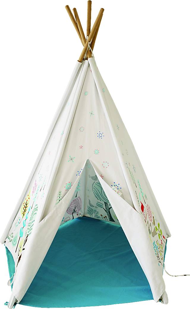 Kids Norwegian Wood Blue Play Tent - Thumbnail - Image 1