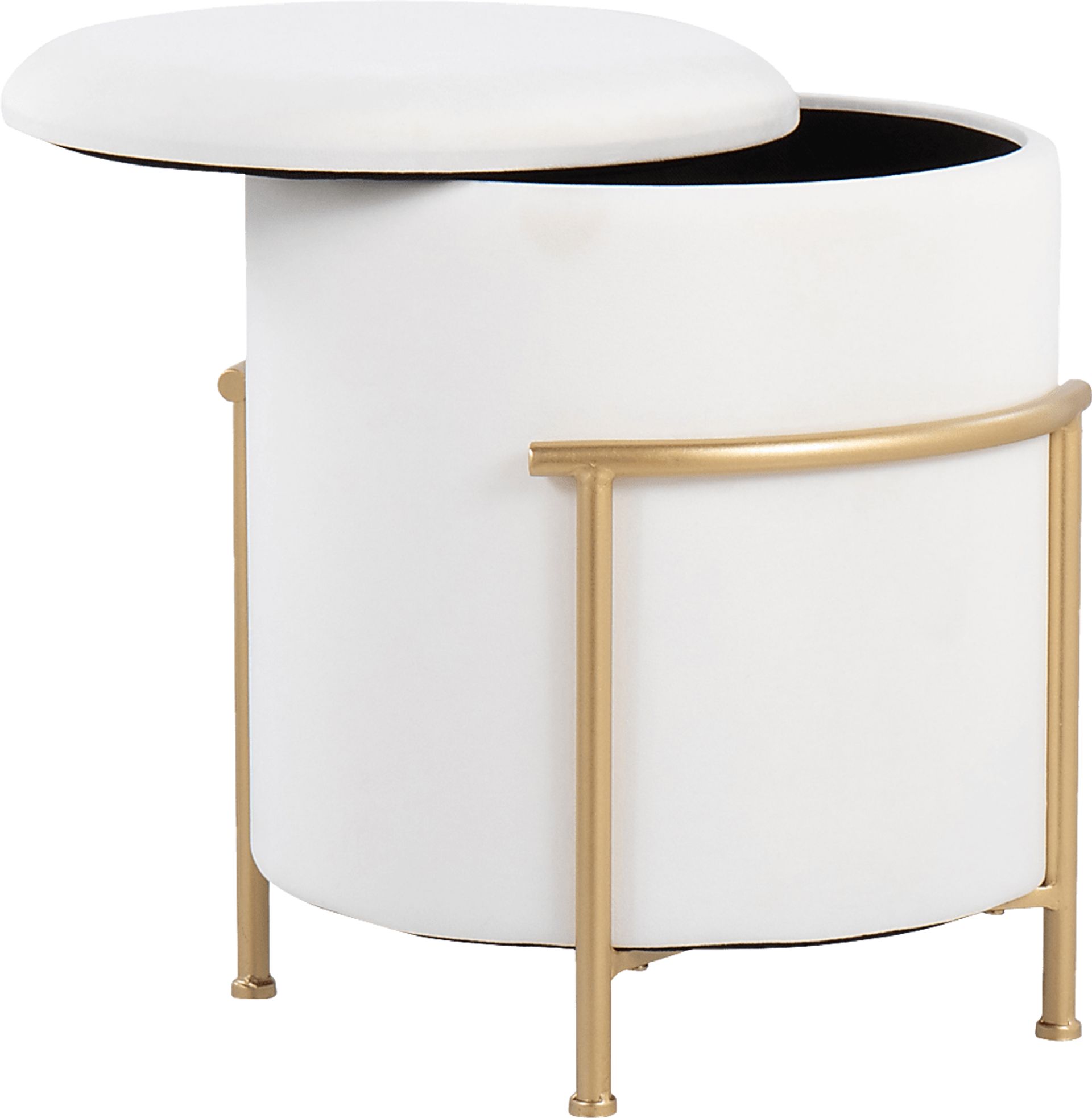 Notlee Cream Ottoman - Image 1