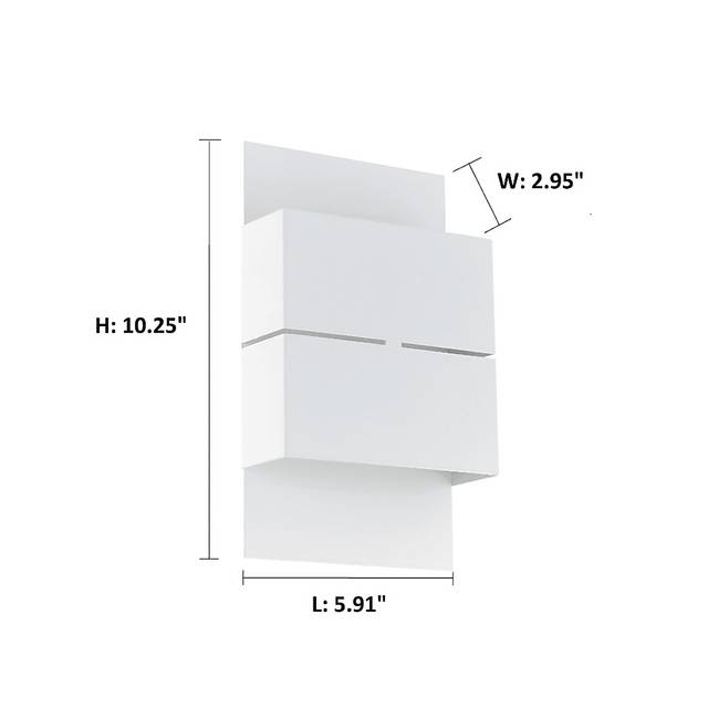Notlee Island White Outdoor Sconce - Thumbnail - Image 3