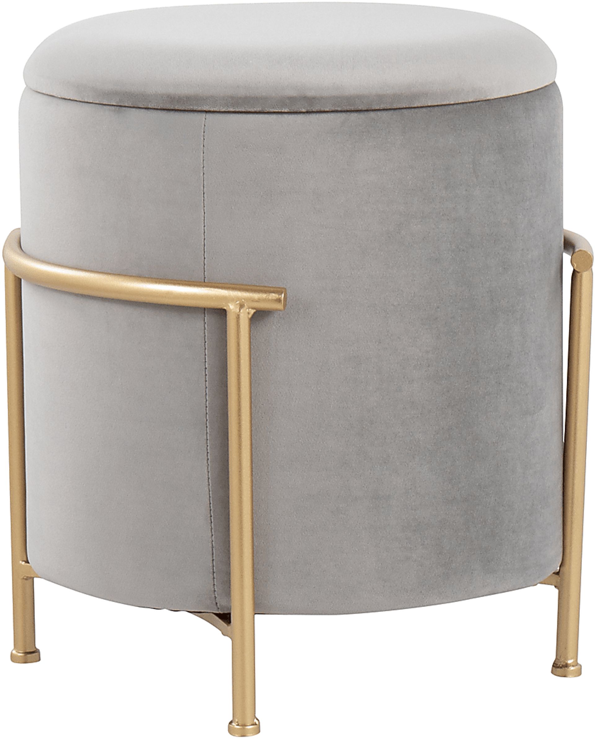 Notlee Silver Ottoman - Image 6
