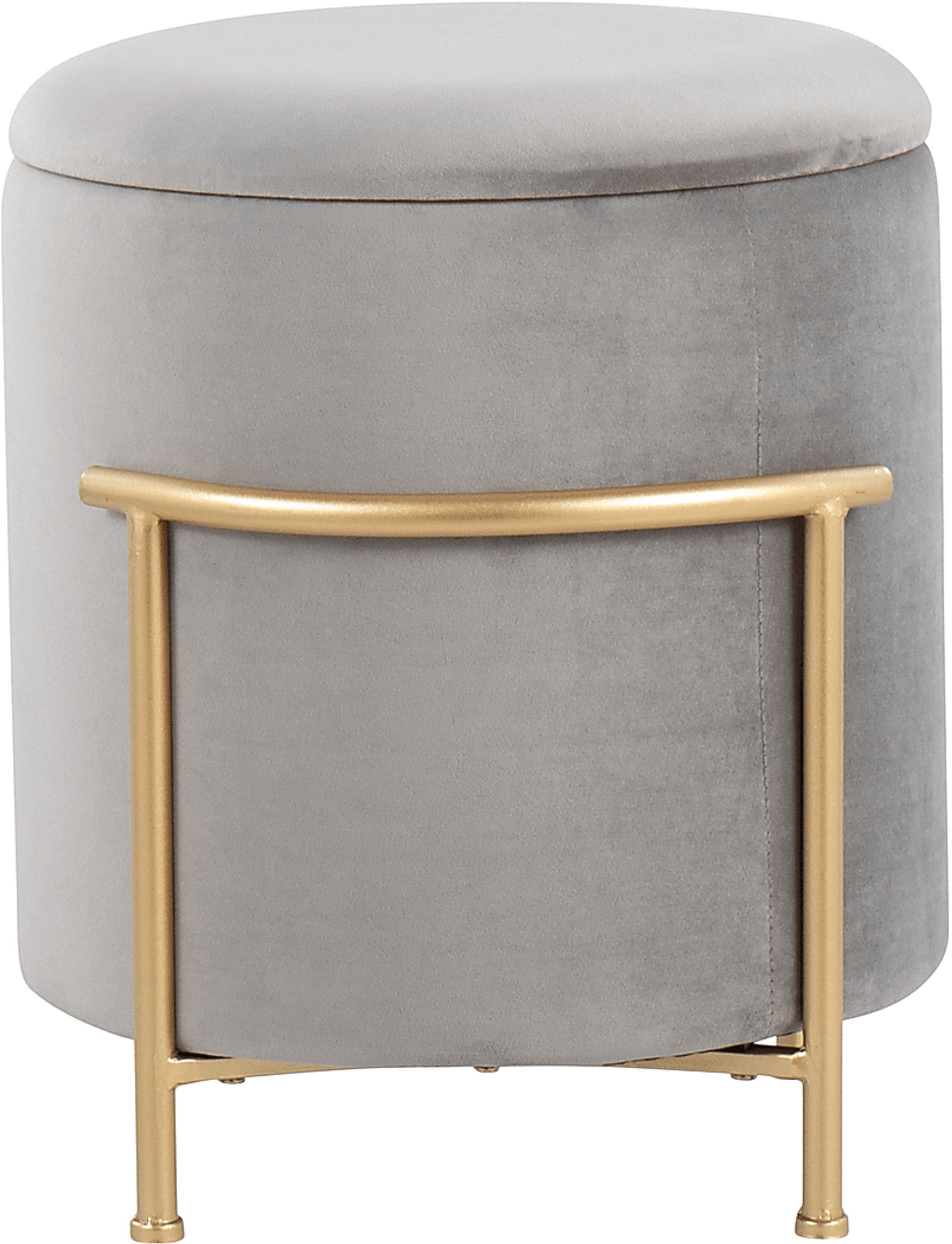 Notlee Silver Ottoman - Image 7
