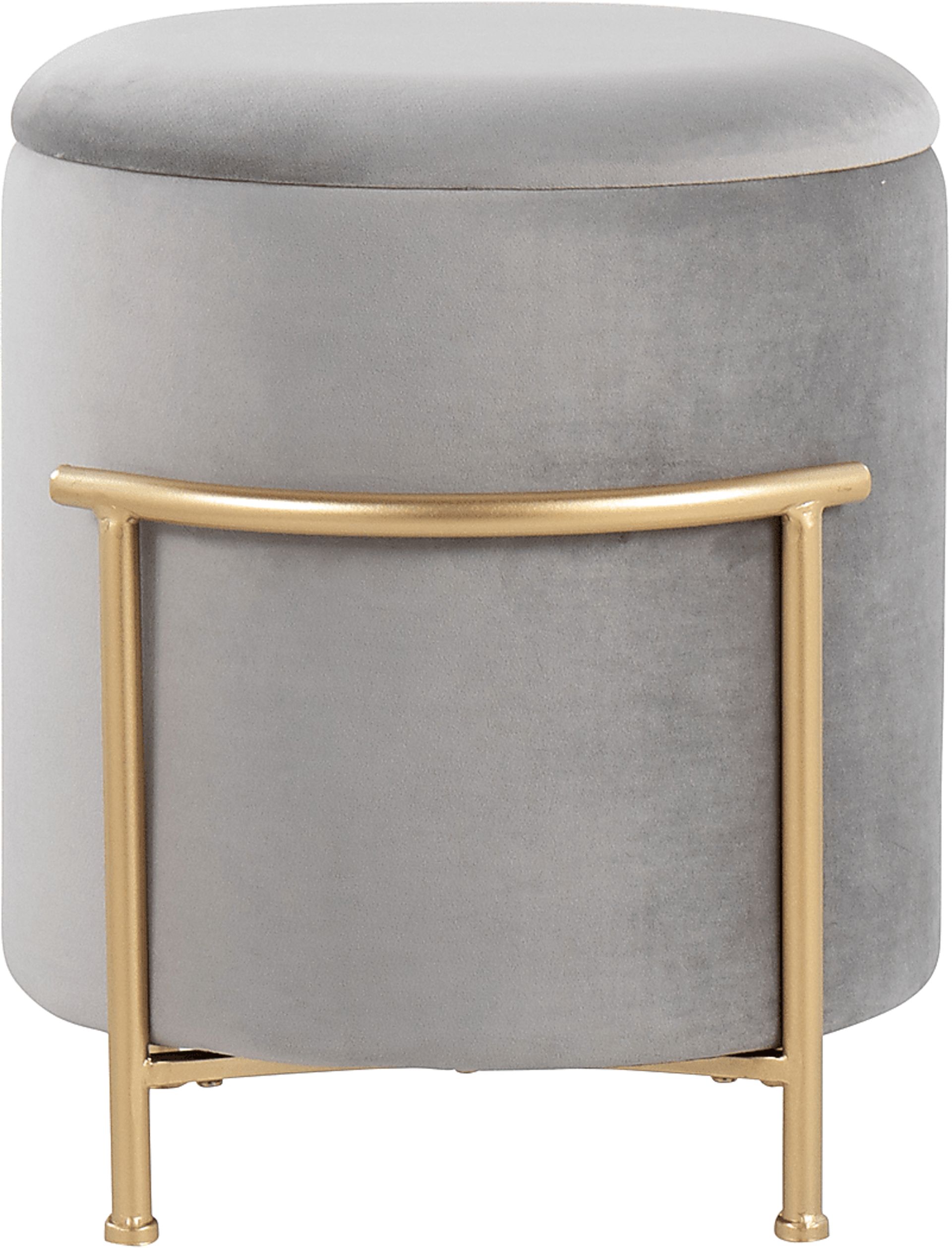 Notlee Silver Ottoman - Image 8