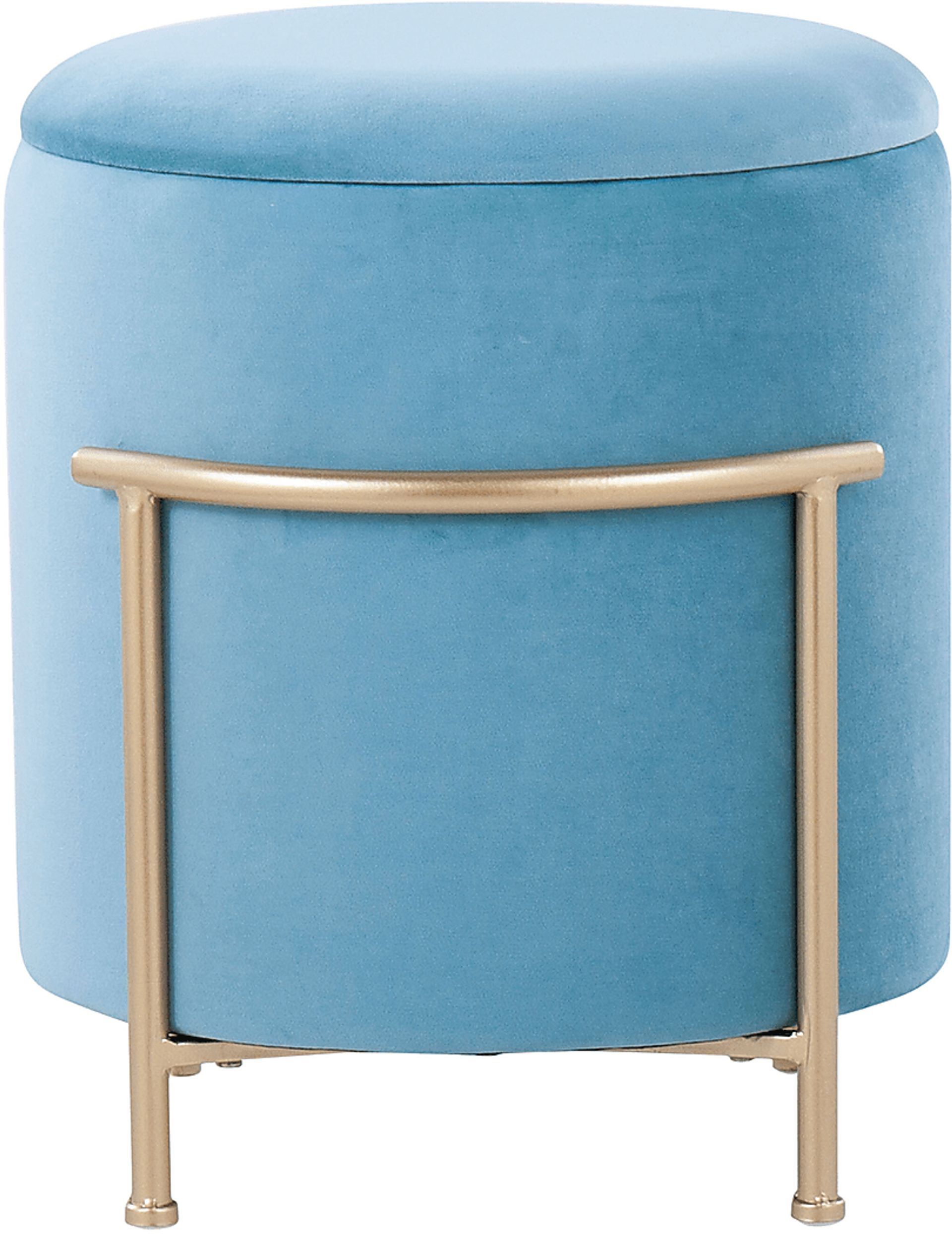 Notlee Teal Ottoman - Image 4