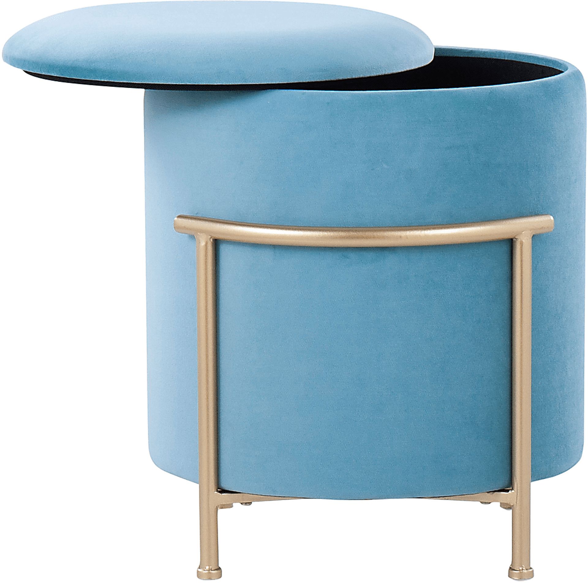 Notlee Teal Ottoman - Image 7