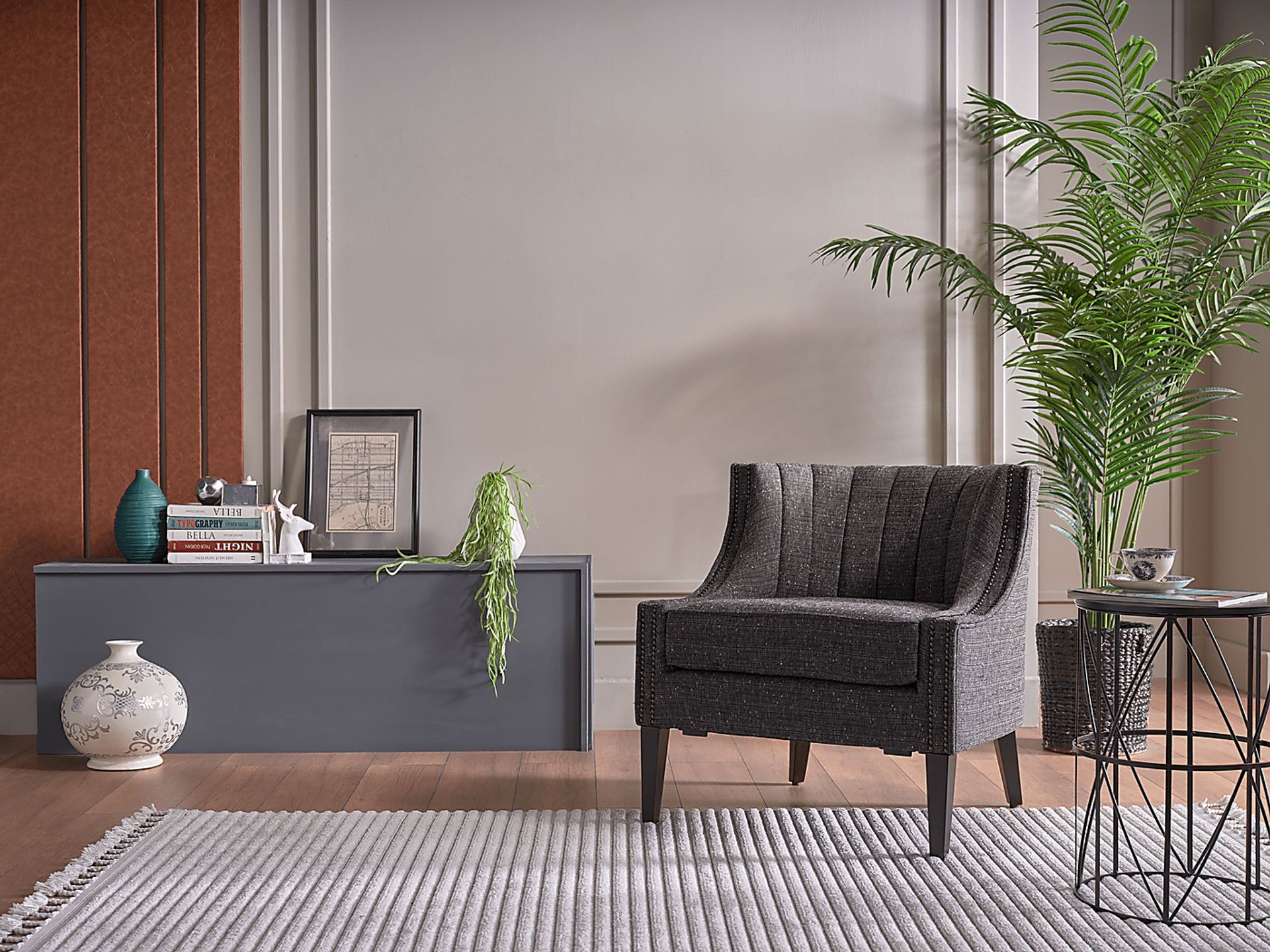 Notley Brown Accent Chair - Image 2