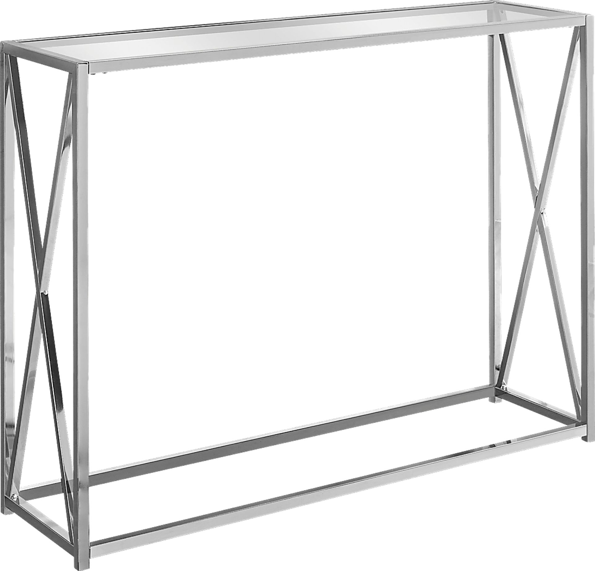 Nottoway Chrome Console Table - Image 1