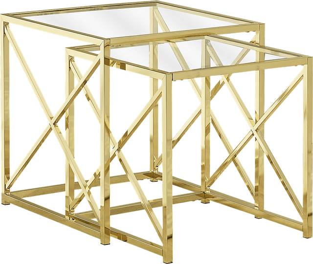 Nottaway Gold Set of 2 Nesting Tables - Thumbnail - Image 1
