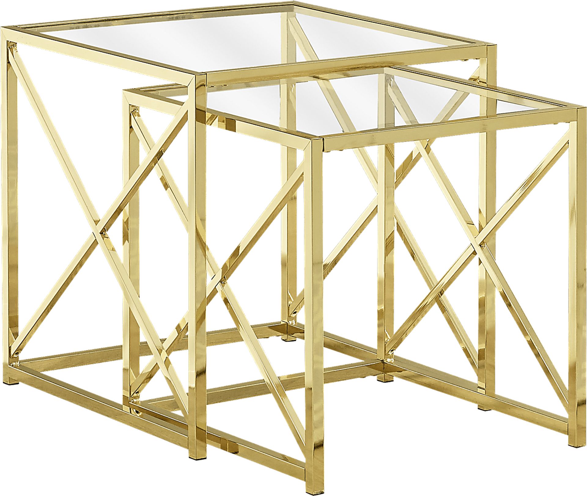 Nottaway Gold Set of 2 Nesting Tables - Image 1