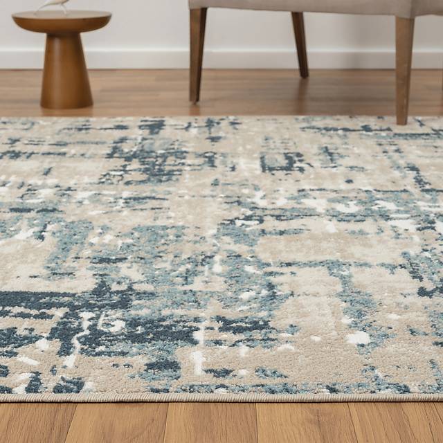 Nour Blue/Gray 5'3 x 7'6 Rug - Thumbnail - Image 4