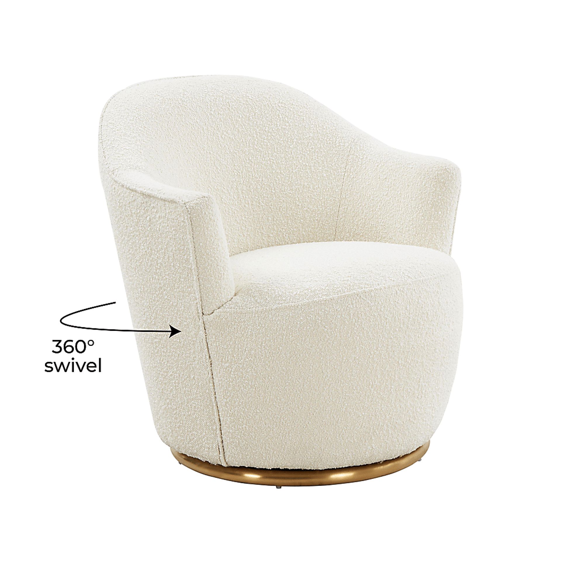 Novaelle Cream Accent Chair - Image 8