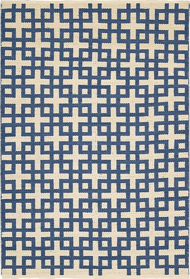 Novara Indigo 5'3 x 7'5 Rug - Thumbnail - Image 1