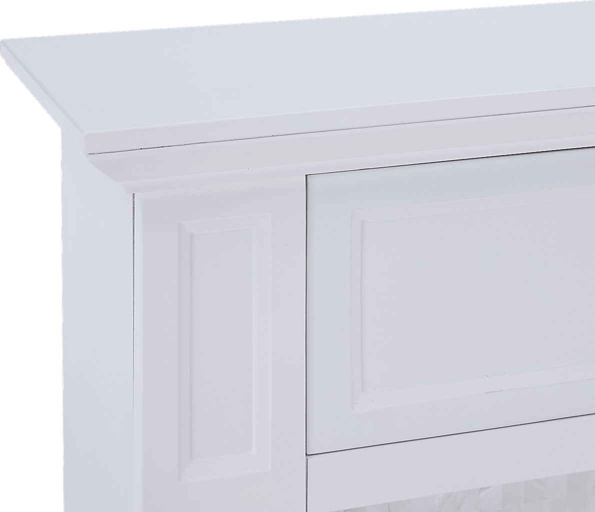 Novatak White 45.5 in. Console with Electric Fireplace - Rooms To Go