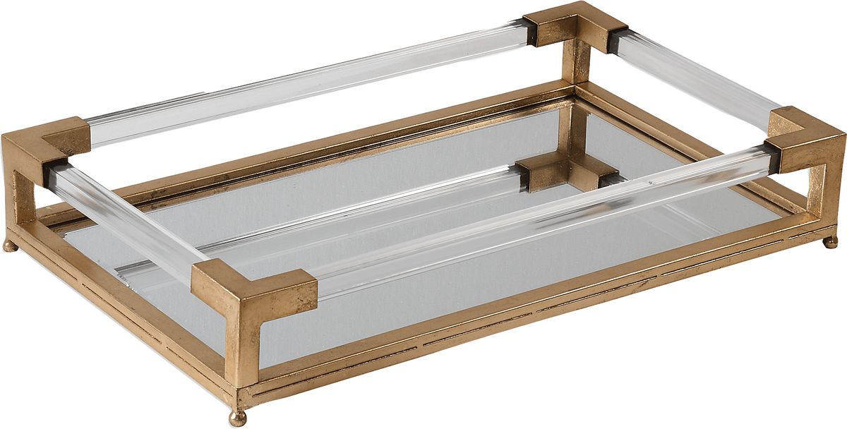 Novatan Gold Yellow Tray | Rooms to Go