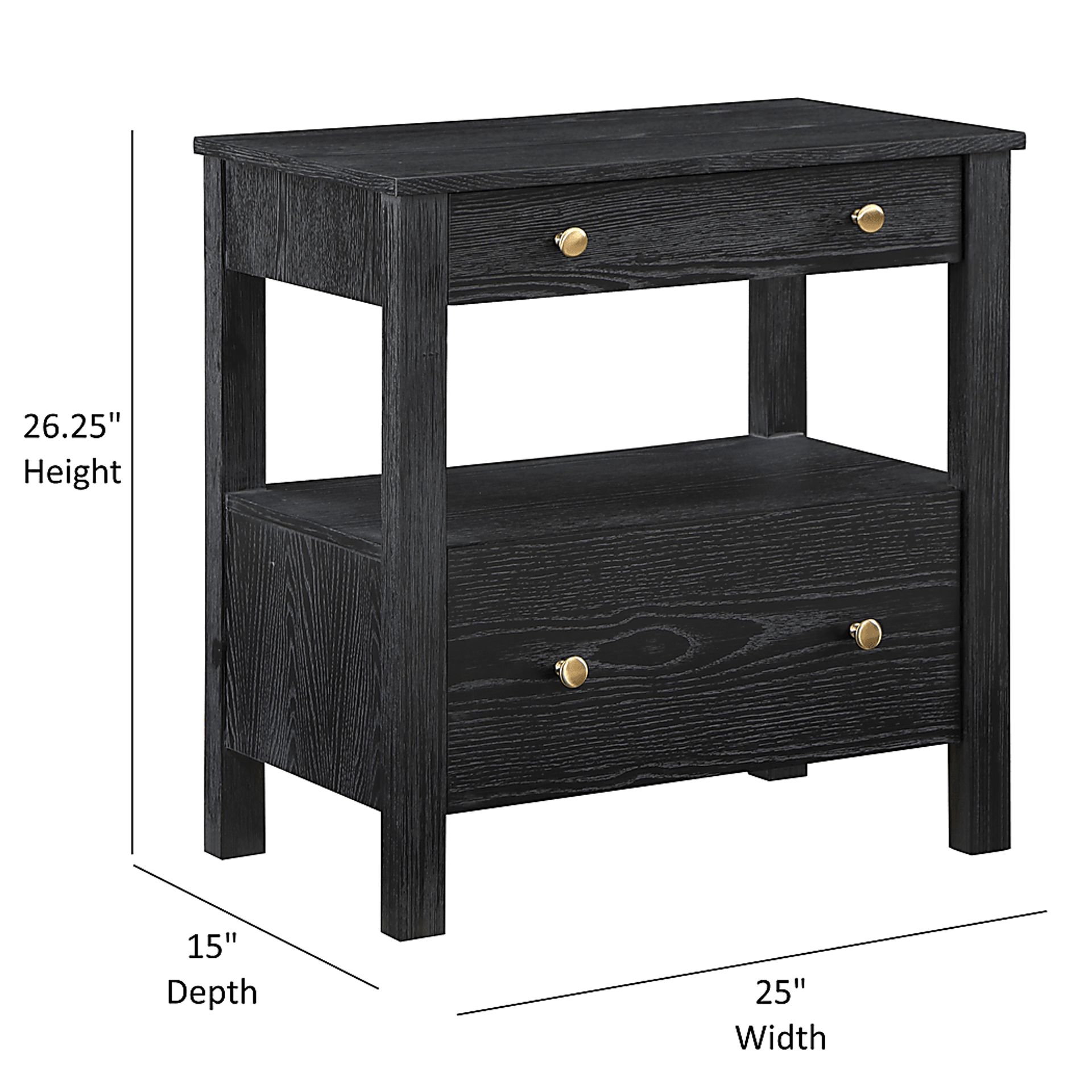 Nove Brown Nightstand - Image 15