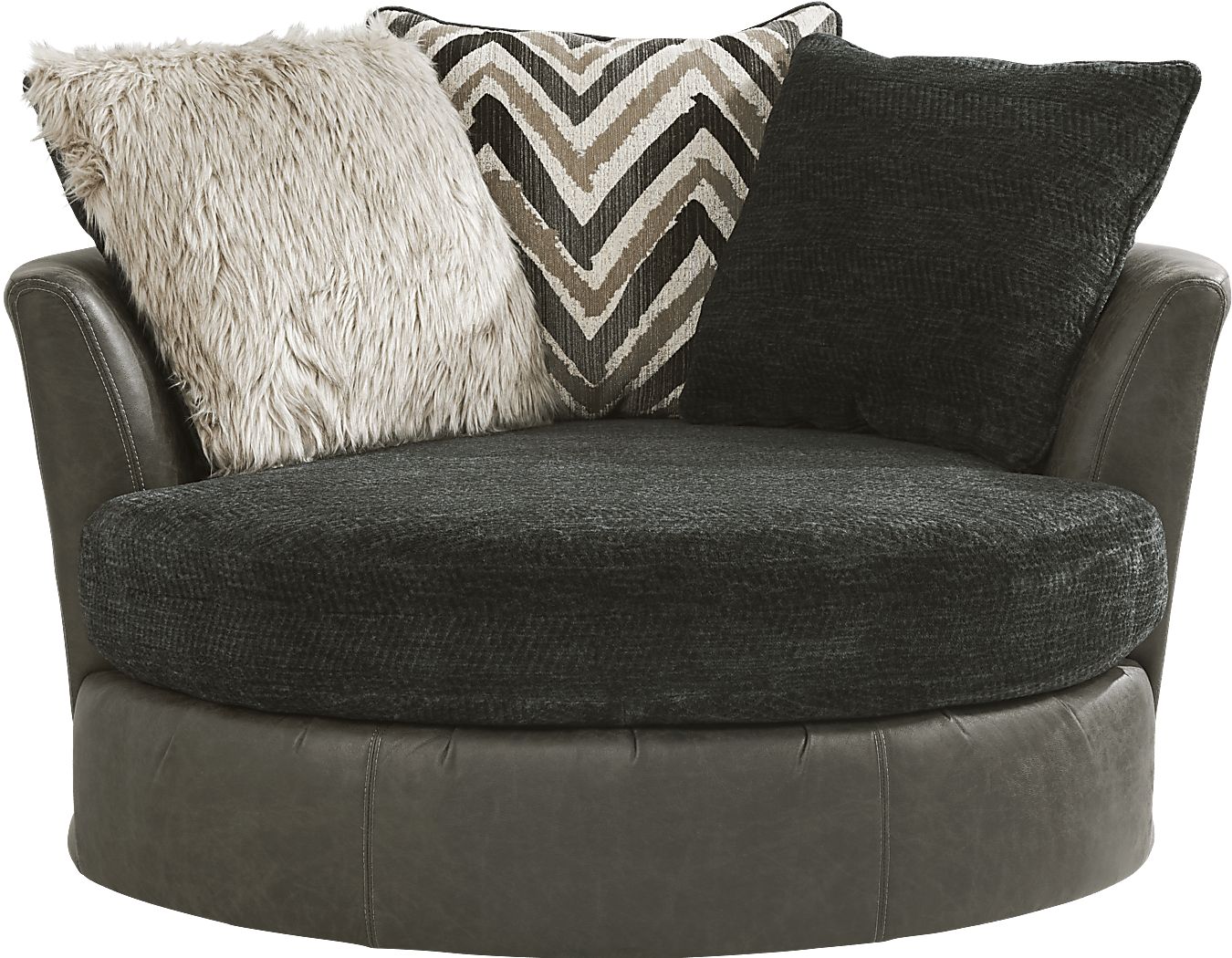 black swivel chair living room