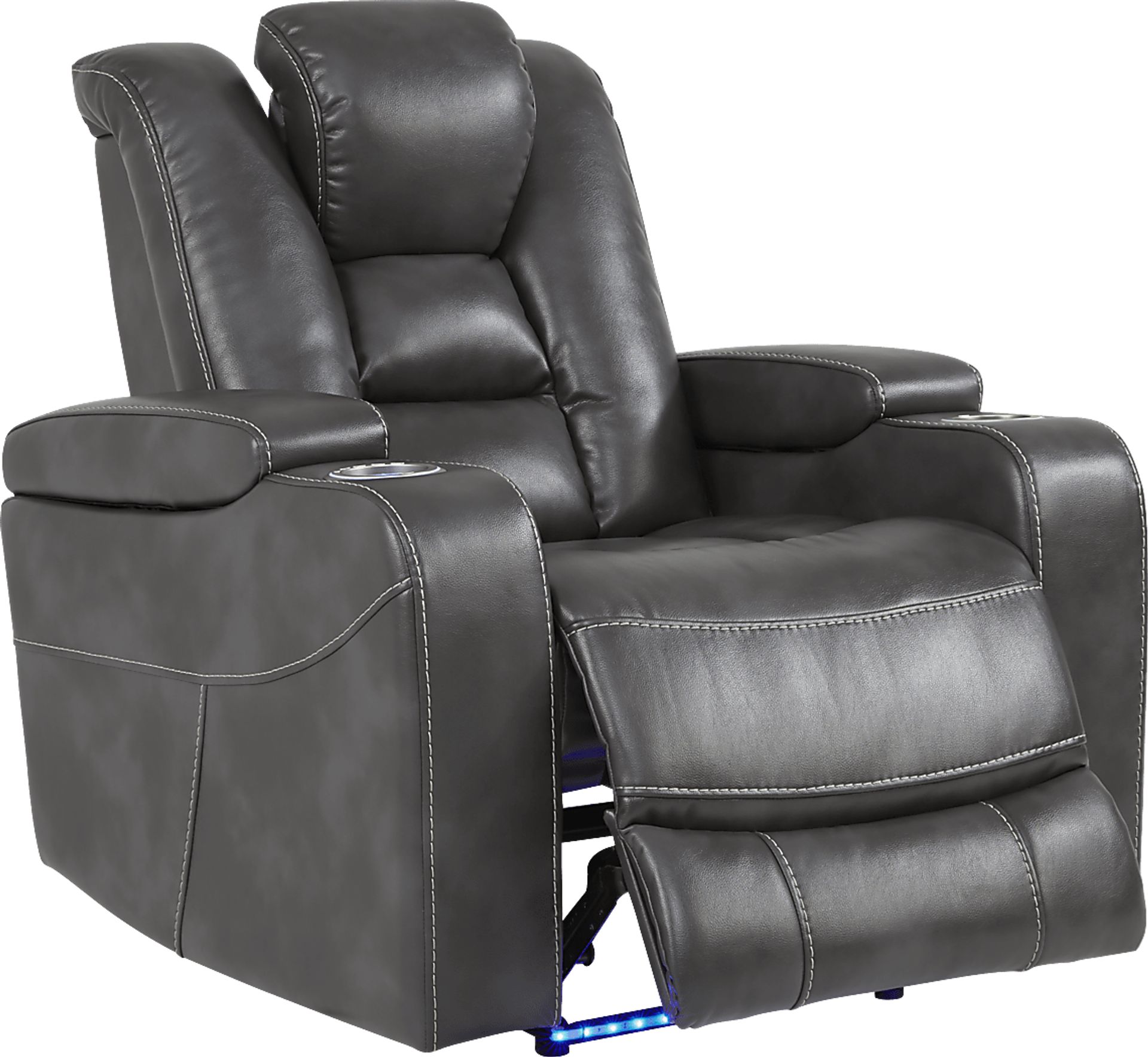 Novi Gray Dual Power Recliner - Image 2